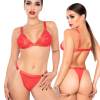 Kinky Diva komplet bielizny Spicy Bra & Briefs Red S/M
