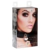 Kinky Diva obróżka z kłódką Heart Lock & Key Collar Black/Silver