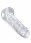 King Cock anal dildo - 6'' Cock sztuczny penis (przezroczysty)