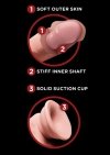 King Cock dildo - 6'' Cock Swinging Balls sztuczny penis (cielisty)