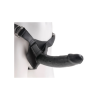 King Cock Strap on Harness with 9 Cock Black - strap-on z dildem (czarny)