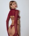 Promees Vivien burgundy biustonosz XS/S