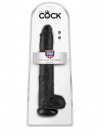 King Cock wielkie czarne dildo - 14'' Cock with Balls sztuczny penis (czarny)