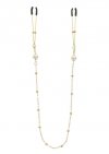 Taboom Tweezers Pearl & Deluxe Chain - zaciskane klamerki na sutki (złoty)