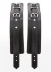 Czarne kajdanki na nogi z ekoskóry Taboom Ankle Cuffs Black