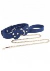 Taboom obróżka ze smyczą Silicone Collar and Leash - obroża i smycz (czarny/złoty)