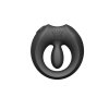 Zalo Apis Obsidian Black - pierścień erekcyjny ze stymulatorem (czarny)