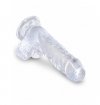 King Cock anal dildo - 5'' Cock with Balls sztuczny penis (przezroczyste) 