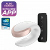 Satisfyer Double Love - wibrator z aplikacją dla par (biały)