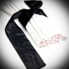 Bijoux Indiscrets - Silky Sensual Handcuffs kajdanki erotyczne szarfy (czarny)