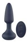 Dream Toys StarTroopers Venus Rotating Anal Plug with Remote - korek analny z wibracjami (granatowy)