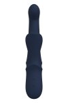 Dream Toys Goddess Collection Iris Duo Vibrator With Sliding Bead - wibrator króliczek (niebieski)