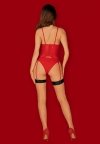 Obsessive Diyosa gorset i figi czerwony   XS/S