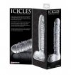 Icicles szklane dildo - No. 63 sztuczny penis (przezroczysty)