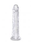 King Cock dildo analne - 8'' Cock sztuczny penis (przezroczysty) 
