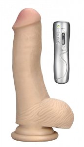 Dream Toys Realstuff 6.5Inch Vibrator II - wibrujące dildo z pilotem