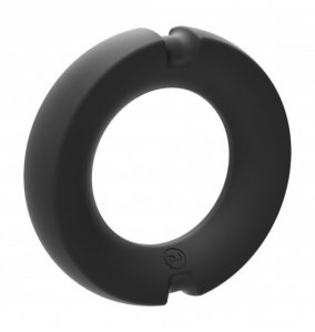 Kink Hybrid Silicone Covered Metal Cock Ring 35mm -  pierścień erekcyjny