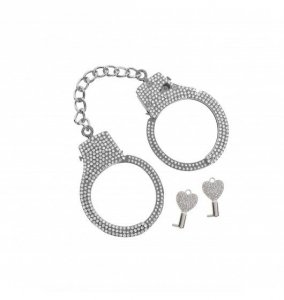 Taboom Diamond Wrist Cuffs Silver - kajdanki (srebrne)