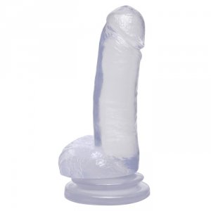 Dildo-BASIX 8 DONG W SUCTION CUP CLEAR