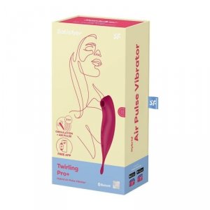 Satisfyer Twirling Pro Connect App dark red - masażer łechtaczki (czerwony)