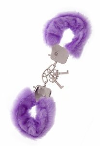 Dream Toys Handcuffs With Plush Lavender - kajdanki (fioletowe)