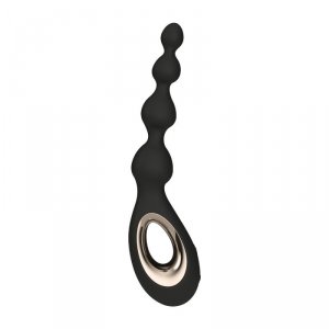 Lelo Soraya Beads Black - masażer analny (czarny)