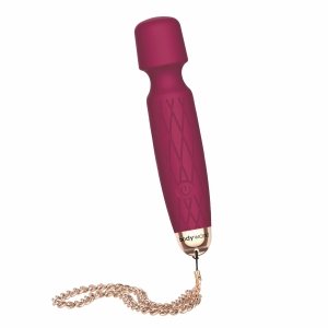 Bodywand Luxe Mini USB Wand Vibrator Pink - mini masażer do ciała (różowy)