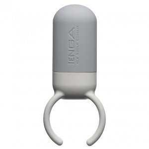 Tenga SVR Smart Vibe Ring One Gray - pierścień erekcyjny dla par (szary)
