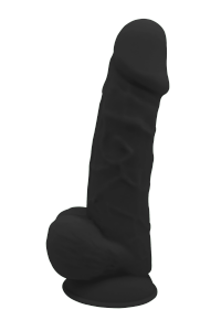 Dream Toys Real Love Dildo 8.5Inch Black - sztuczny penis z przyssawką (czarny)