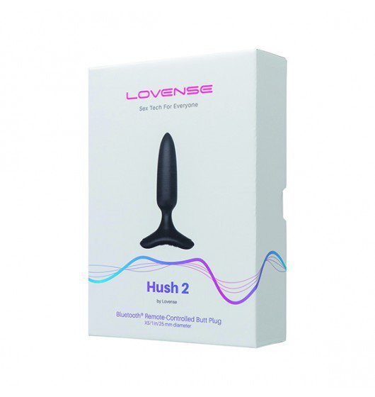 Lovense korek analny z wibracjami - Hush 2 '1 Inch' (czarny)