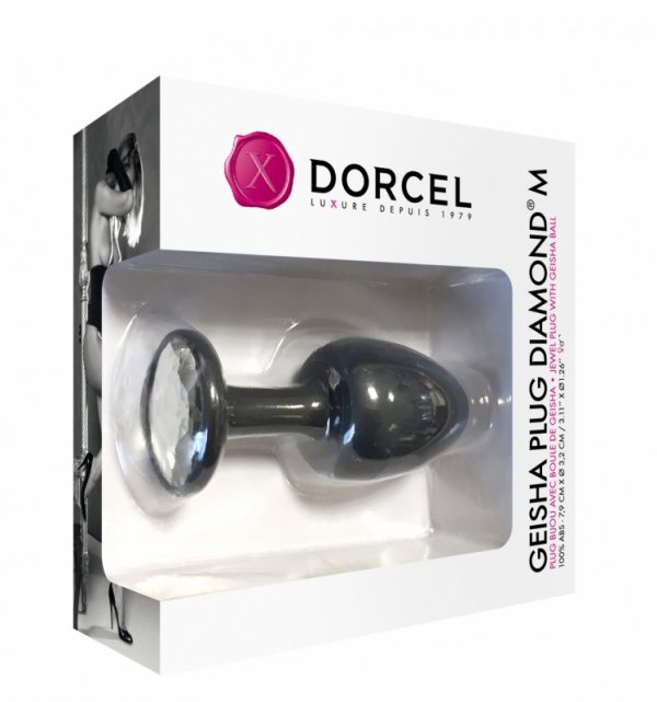 MARC DORCEL korek analny -  Geisha Plug M V2 (z diamentem)