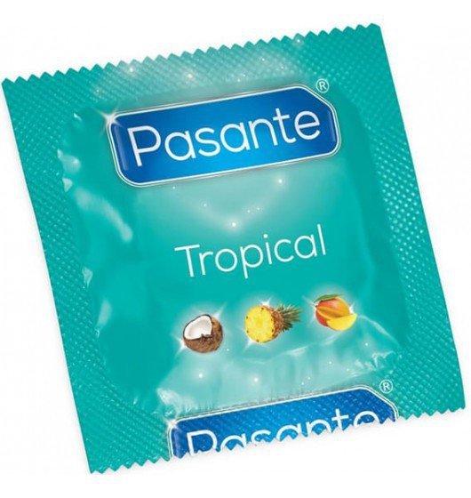 Pasante Tropical Flavor Bulk Pack - Prezerwatywy smakowe  (1op./144szt.)