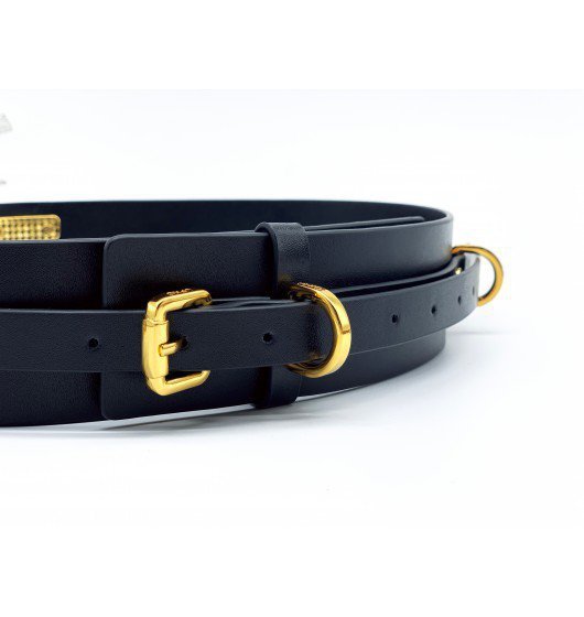 Upko Leather bondage belt - pas na talie (czarny)