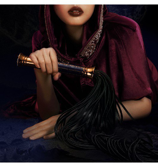 Upko Black Label Collection Flogger - pejcz do BDSM (czarny)
