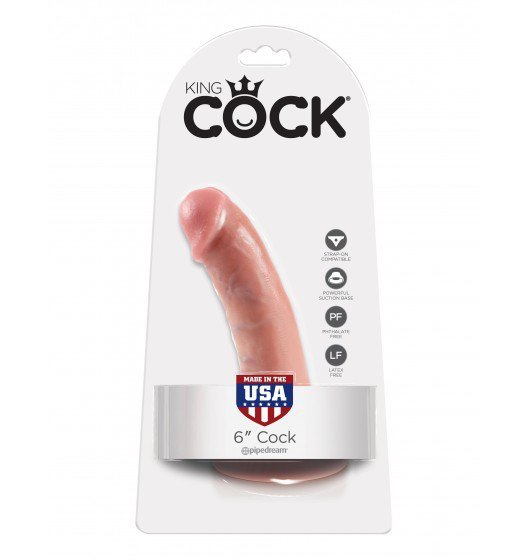 King Cock dildo - 6'' Cock sztuczny penis (cielisty)