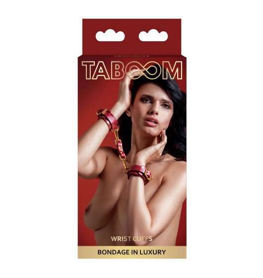 Taboom Wrist Cuffs Red - kajdanki na nadgarstki (czerwony)