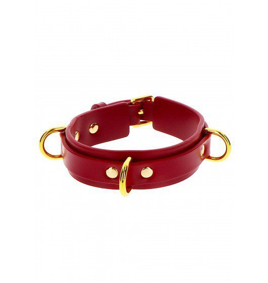 Taboom D-Ring Collar Deluxe Red - obroża (czerwony)