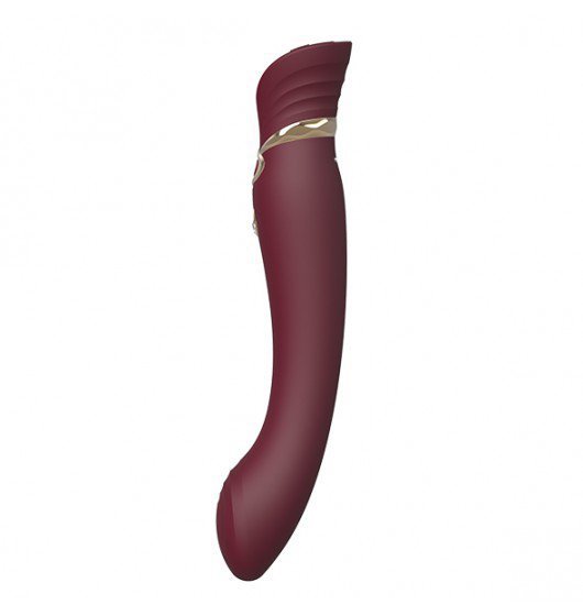 Zalo Legend Queen Set G-Spot Pulse Wave Vibrator - Wibrator Ekskluzywny (wiśniowy)