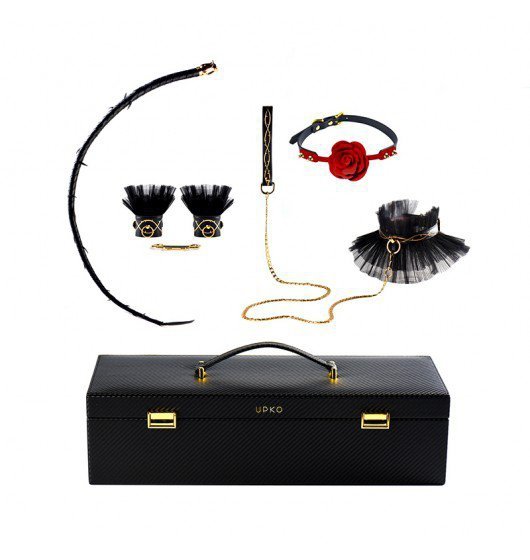 Zalo &amp; Upko Luxurious &amp; Romantic Bondage Play Kit - zestaw akcesoriów (czarny)