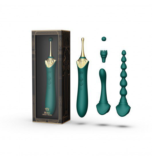 Zalo Bess 2 Turquoise Green - wielofunkcyjny wibrator