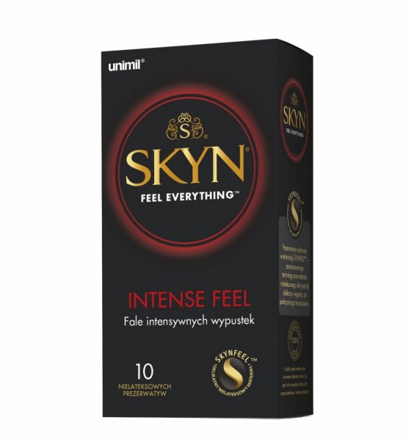 Unimil SKYN Intense Feel - Prezerwatywy z wypustkami (1op./10szt.) 