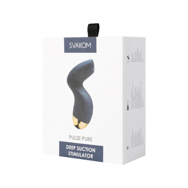 Svakom Pulse Pure Deep Suction Stimulator Dark Blue - masażer łechtaczki