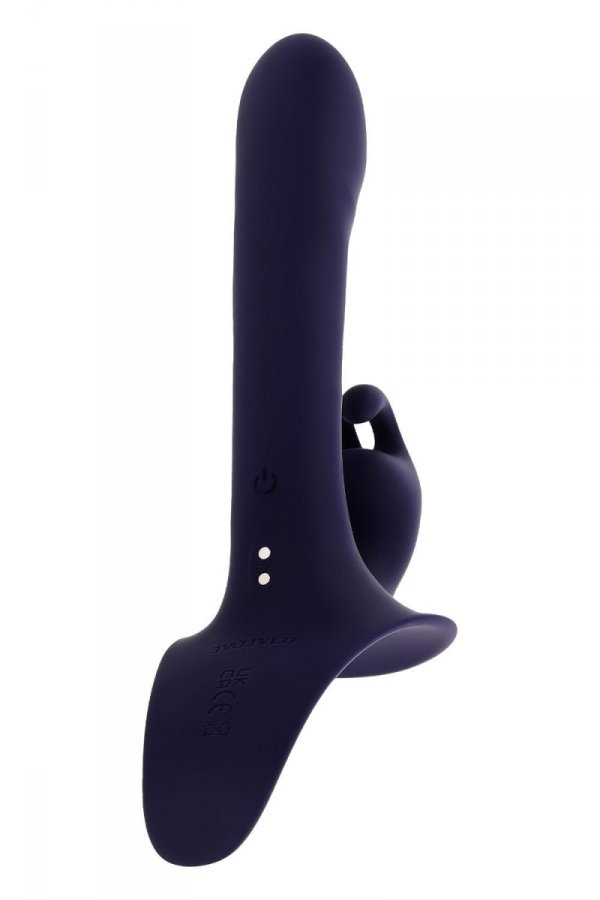 Evolved Giving Vibes - strap on wibrujący (fioletowy)