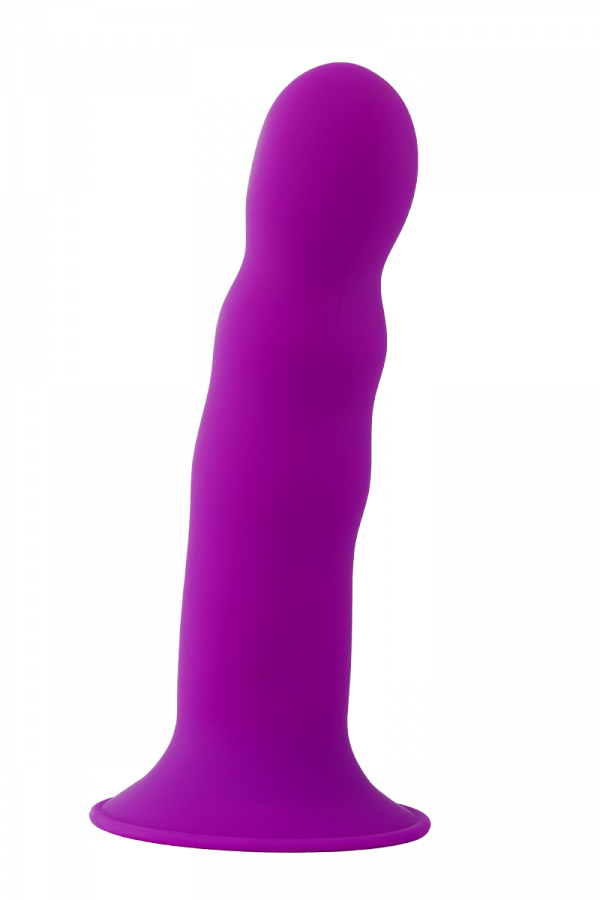 Dream Toys Solid Love Premium Ribbed Dildo Purple - dildo (fioletowy)