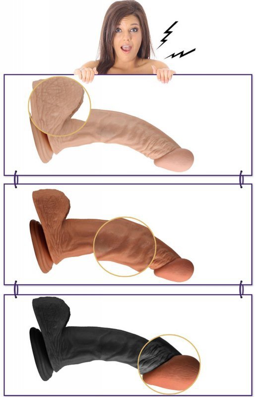 8.5&quot; Real Extreme Dildo Flesh