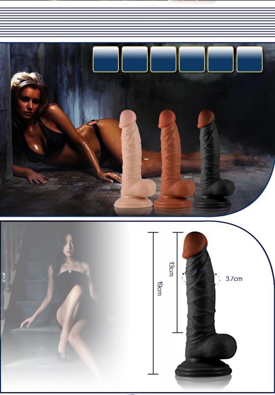7.5&quot; Real Extreme Dildo Flesh