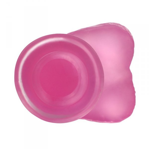 7&quot; Jelly Studs Crystal Dildo Medium Pink