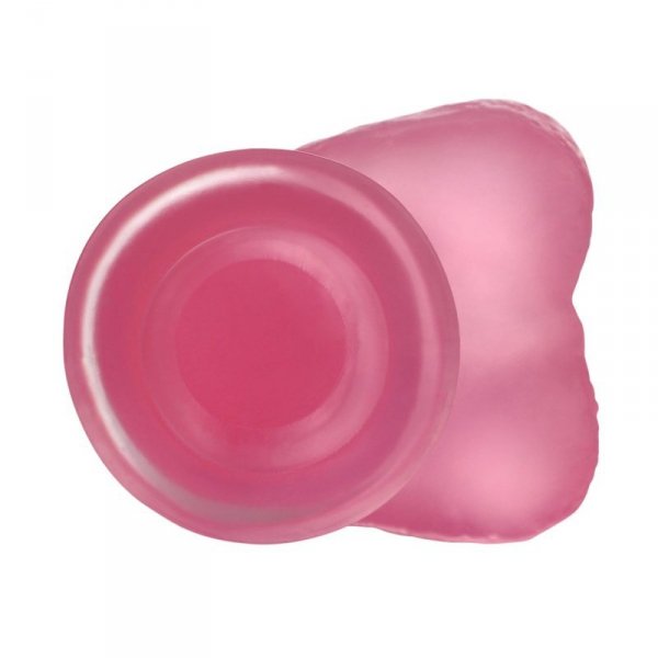 6&quot; Jelly Studs Crystal Dildo Small Pink