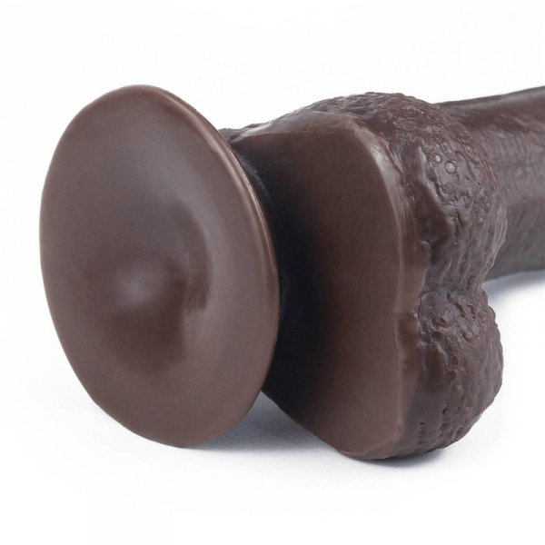 7&#039;&#039; Sliding Skin Dual Layer Dong - Black
