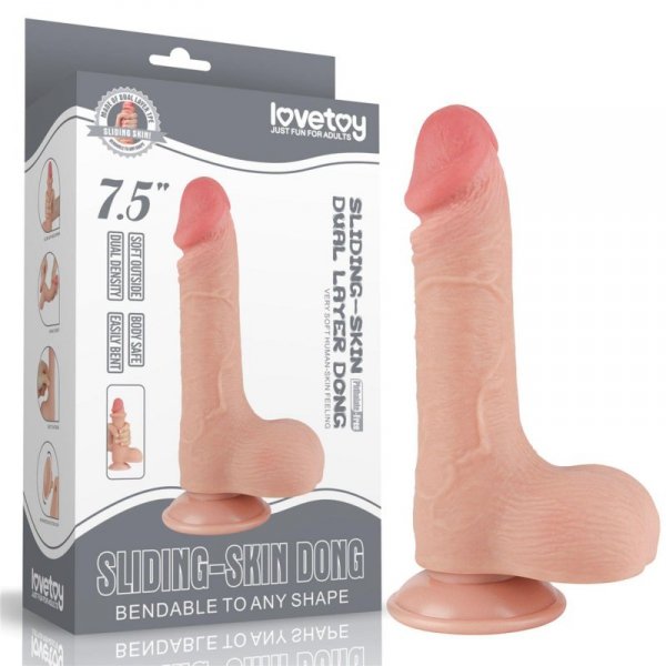 7.5&#039;&#039; Sliding Skin Dual Layer Dong Flesh